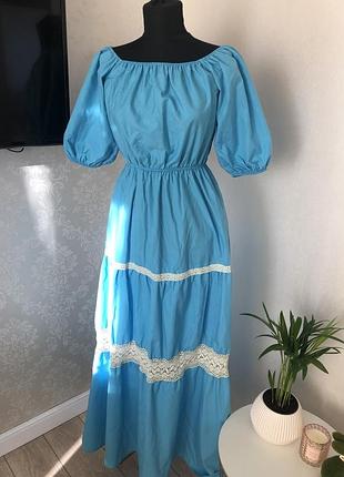 Платье длинное кружево