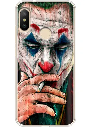 Чохол для xiaomi redmi 6 pro/mi a2 lite джокер joker smoking