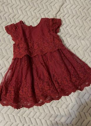 Платье для девочки 0-3 месяца 👼🏻1 фото