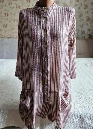 Женская рубашка туника блуза blitz  в стиле oska  gortz  rundholz  италия