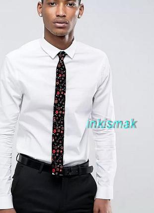 Галстук в цветочный принт next