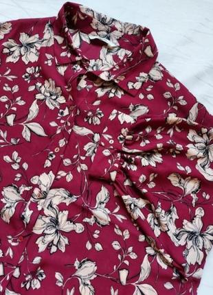 💣 блуза,рубашка,широкие рукава,цветочный принт8 фото