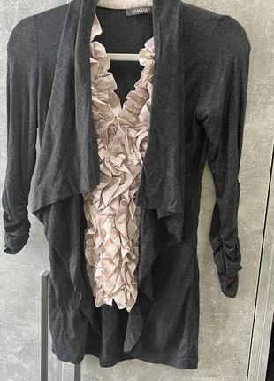 Красивый кардинал, мирор, кофта с имитацией рубашки