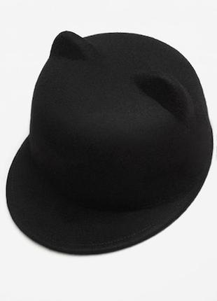 Фетровий капелюх із вушками mango1 фото