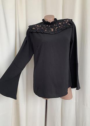 Блуза готичная готическая с кружевом