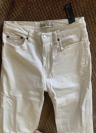 Джинсы zara актуальны, cropped
