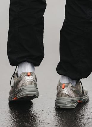 Мужские кроссовки new balance 530 grey orange 40-41-42-43-44-455 фото