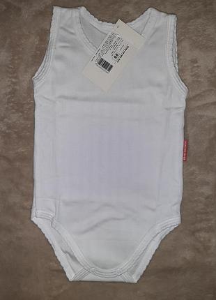 Боді без рукава, білі, універсальні, 9-12 міс,