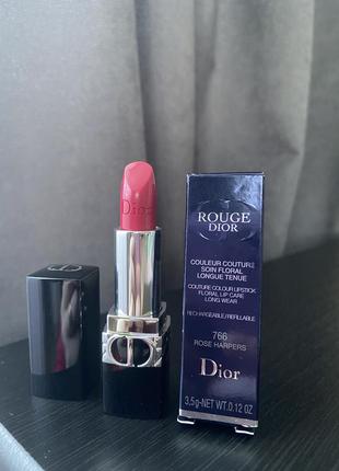 Помада для губ dior rouge dior couture colour refillable lipstick 766 rose harpers, 3.5 г