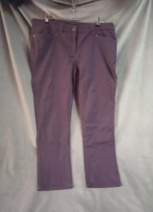 Женские стрейчевые брюки-капри, евр.р.46