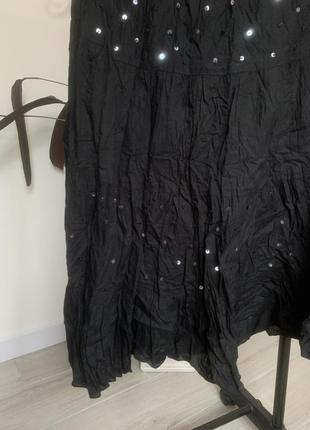 Юбка юбка юбка с блестками оригинальная длинная коттон4 фото