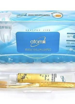 Корейская зубная паста+ щетка atomy1 фото