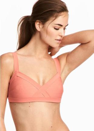 Топ на підкладі з широкими брителями від h&m