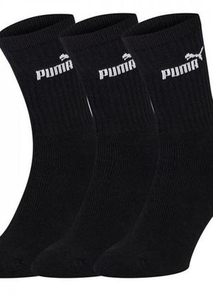 Шкарпетки 3 пари махра для жінки puma 883296 01 146,152,158,164,170, 176 см 35-38 чорний 73671