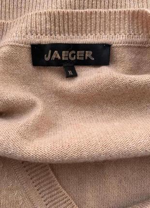 Шерстяной свитер с кашемиром jaeger, р.л7 фото