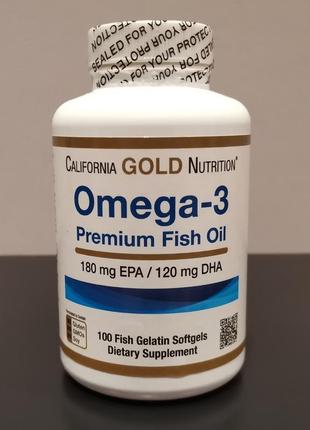 Супер ціна — california gold omega 3/омега 3 — 100 капсул/сша1 фото