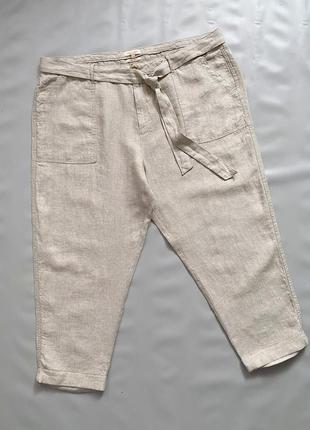 Льняные брюки f&amp;f plus size1 фото