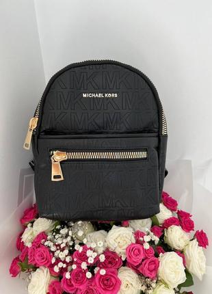Женский брендовый рюкзак майкл корс. цвет черный1 фото