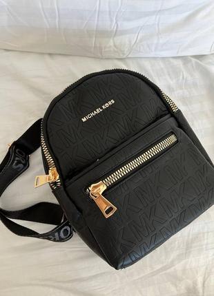 Женский брендовый рюкзак майкл корс. цвет черный2 фото