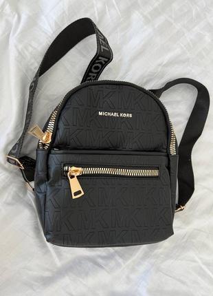 Женский брендовый рюкзак майкл корс. цвет черный5 фото