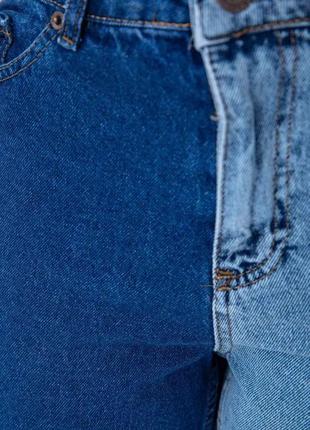 Женские двухцветные джинсы мом,25-26 размер4 фото