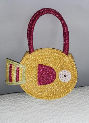 Соломенная сумочка рыбка annabel девочке