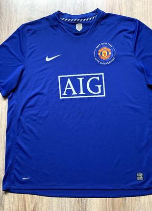 Мужская ретро футбольная джерси nike manchester utd 2008/09 40th anniversary