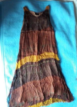 Шовкова сукня на віскозній підкладці, туніка