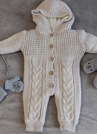 Вязаный комбинезон