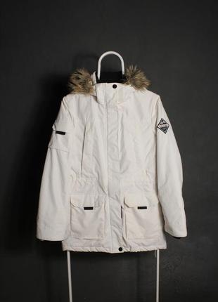 Крутая белая куртка the north pole курточка