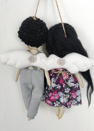 Нерозлучники, оберіг, текстильна лялька ручної роботи, янголи2 фото
