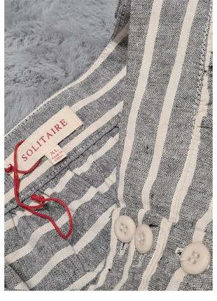 Летняя юбка с карманами на пуговицах в полоску solitaire3 фото