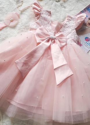 Красивое детское пышное платье для девочки на рочек 18м 24м в день рождения торжество красивое восхитительное нежное пышное8 фото