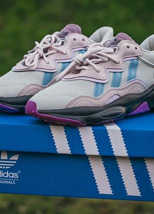 Жіночі кросівки adidas ozweego grey purple