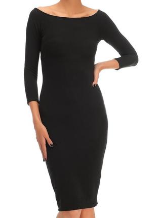 Платье платье миди zara trafaluc м 28 черное