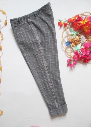Мега классные шерстяные штаны в клетку с лампасами дорогого бренда riani 💜❄️💜4 фото