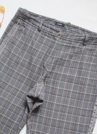 Мега классные шерстяные штаны в клетку с лампасами дорогого бренда riani 💜❄️💜2 фото