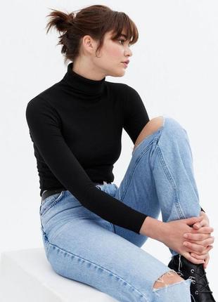 Водолазка трикотажная в рубчик