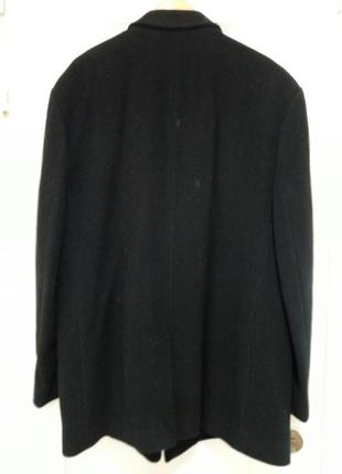 Итальянский пальто мужское, прямое, черное, кашемир2 фото