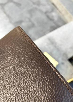 Вместительный кошелек из натуральной кожи, багряного цвета🔥6 фото