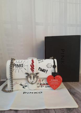 Жіноча сумка в стилі пінко pinko graffiti1 фото