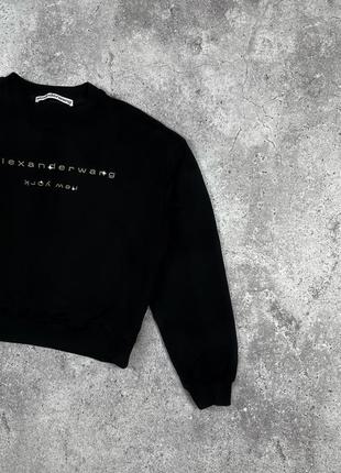 Свитшот alexander wang x lane crawford logo embllished unisex1 фото