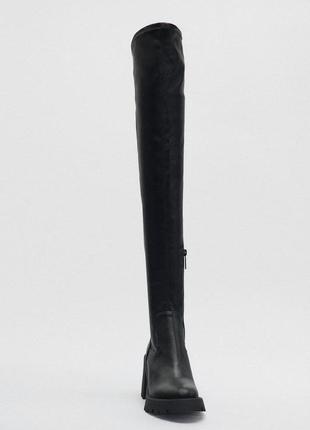 Чудові високі чоботи ботфорти zara