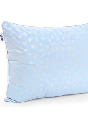 Одеяло mirson набор пуховый №2110 bio-blue зима 90% пух одеяло 155х215 + подушка 50х70 упругая (2200003023237)4 фото