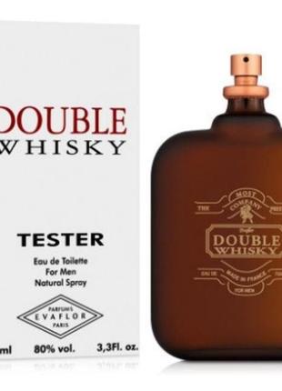 Double whisky 100 мл тестер туалетна вода чоловіча evaflor дабл віскі1 фото