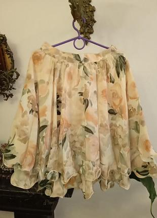 Юбка клещ шелковая италия р.36-38