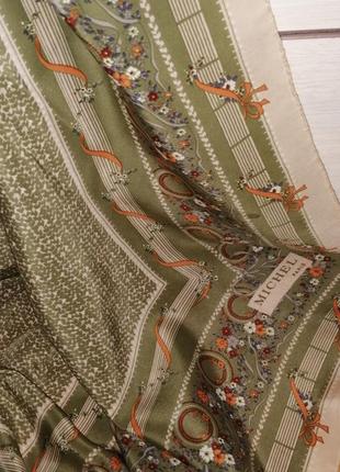 Винтажный шелковый платок michael paris3 фото