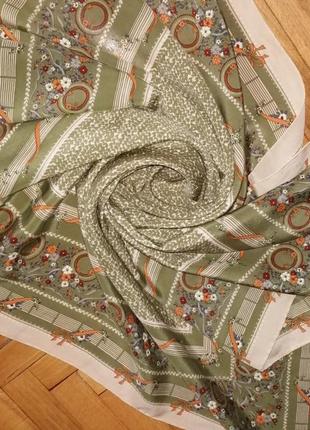 Винтажный шелковый платок michael paris2 фото