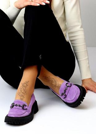 Стильные замшевые женские лоферы “qndis” в наличии и под отшив💙💛🏆