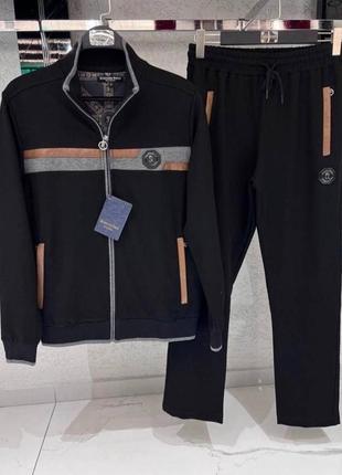 Спортивний костюм stefano ricci чорний / чоловічі костюми стефано річі